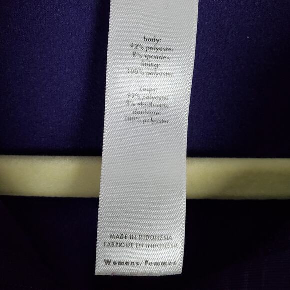 Lucy Full Zip Striped Purple Activewear Jacket M - Picture 7 of 7